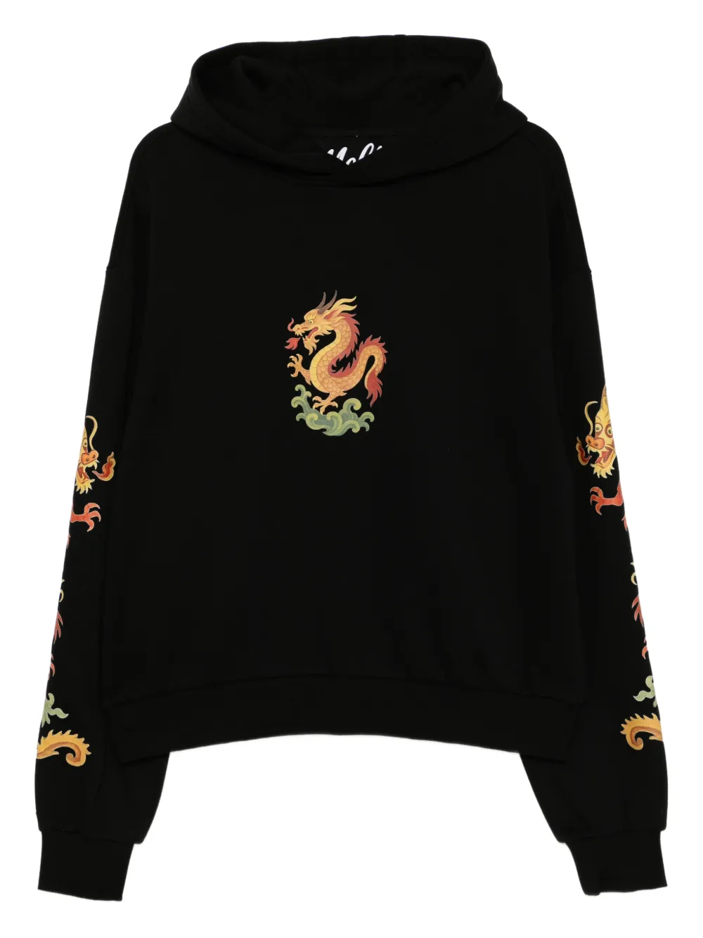 Melt hoodie con estampado gráfico | negro | Image 1