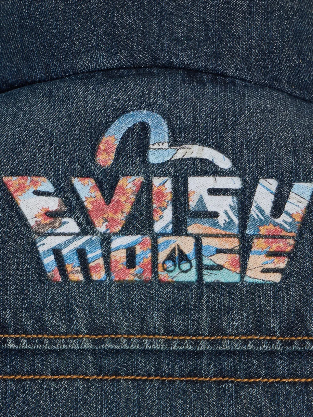 Moose Knuckles X Evisu Padded Logo-patch Vest In Blue