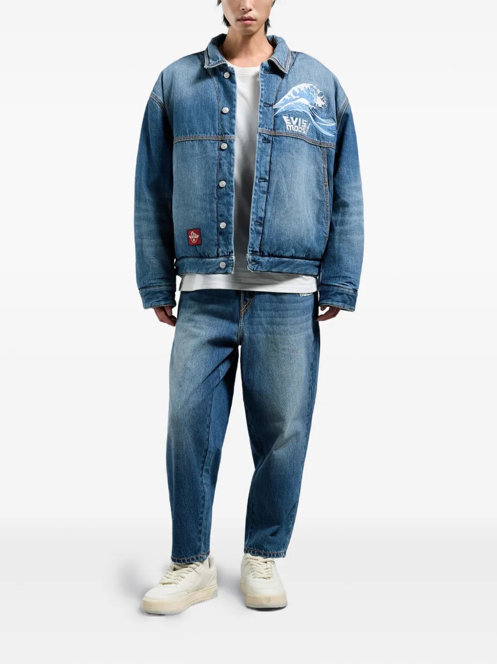 Moose Knuckles x Evisu graphic-print cotton jacket | Denim Jackets | Image 2