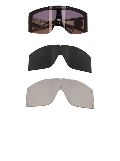 Versace Pre-Owned logo-detailed sunglasses