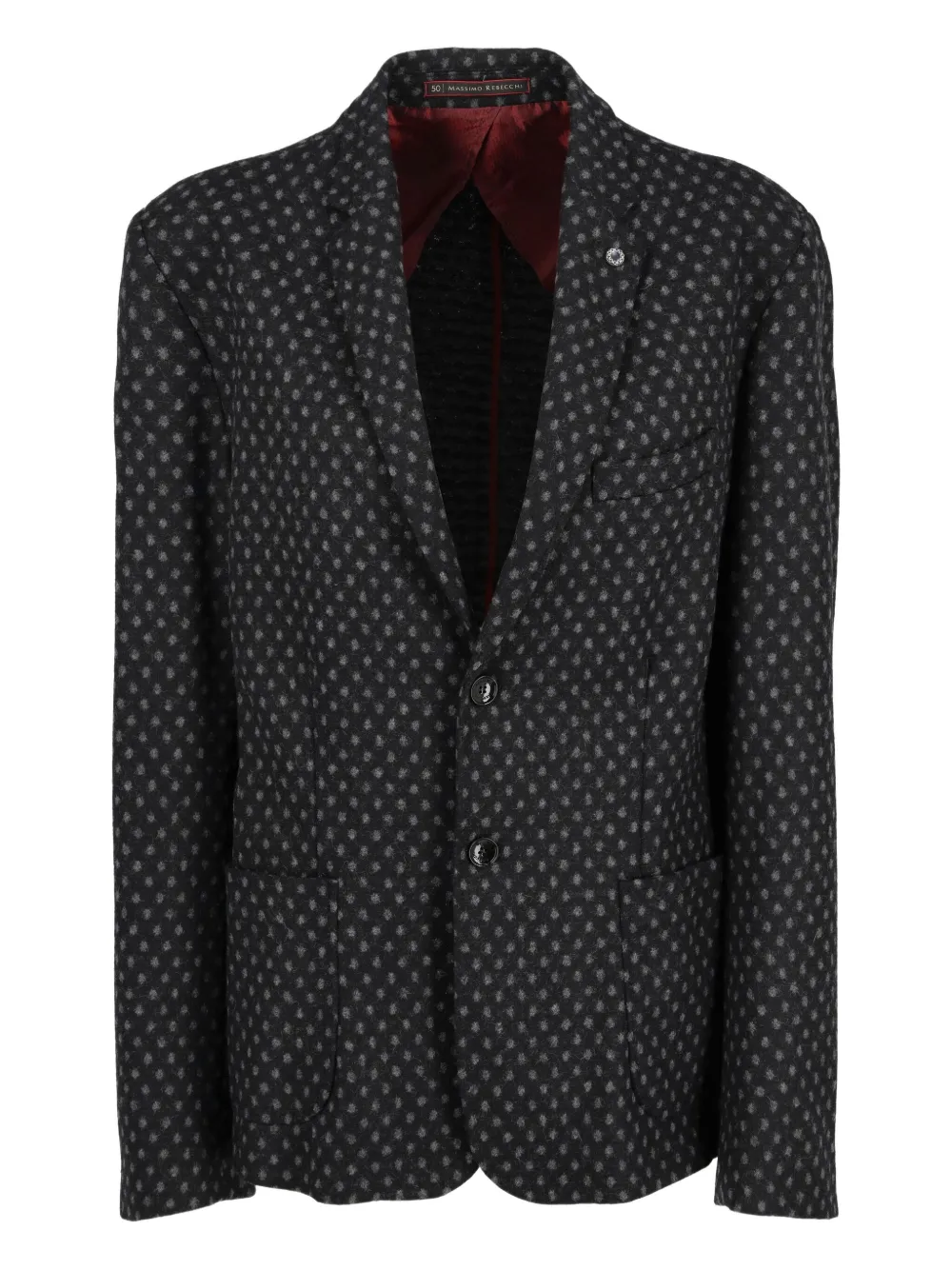 Massimo Rebecchi polka-dots patterned blazer | Black | Image 1
