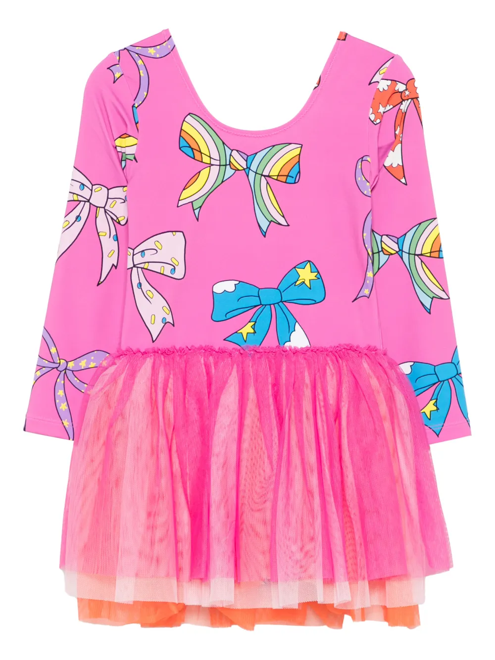 Stella McCartney Kids bow-print dress - Rosa