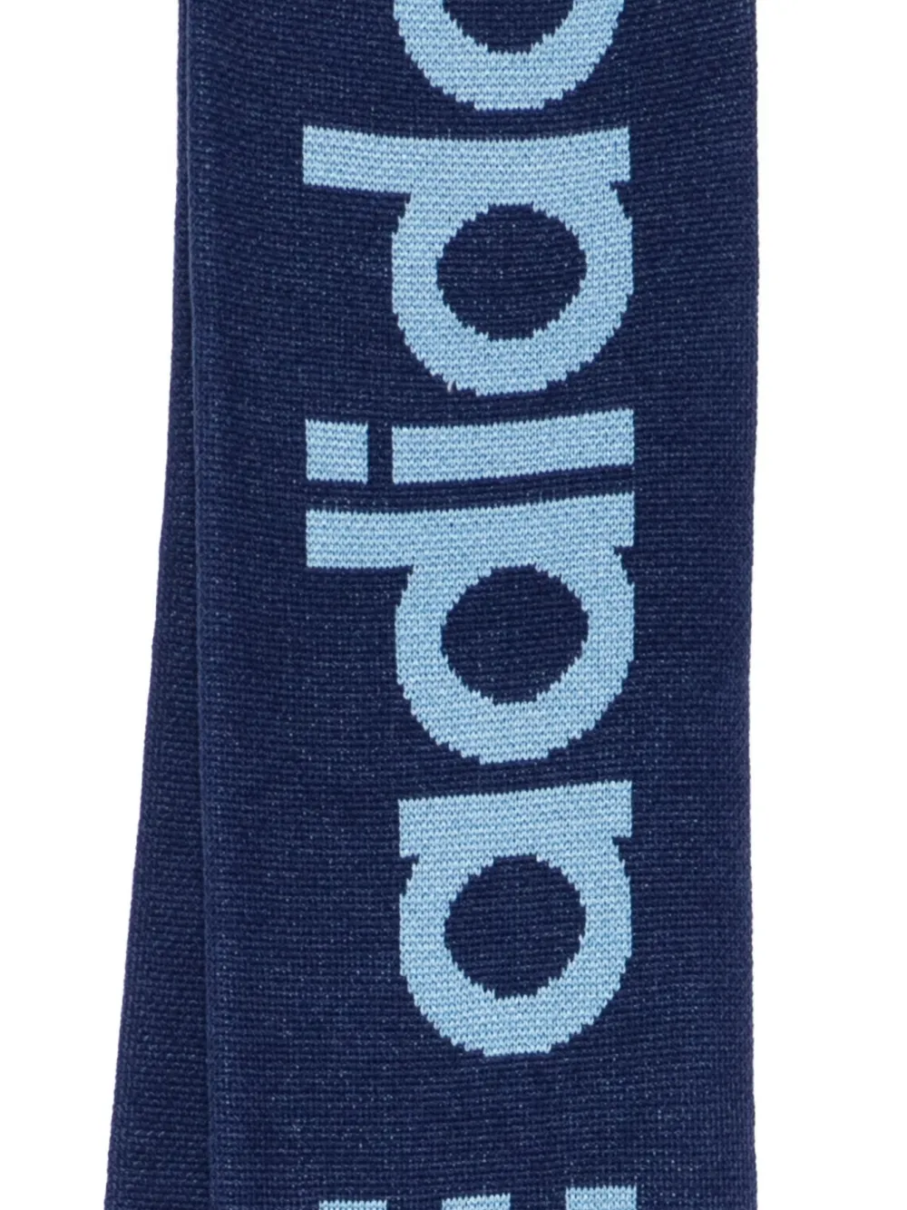Adidas Originals X Avavav Fringed Knit Fan Scarf In Blue