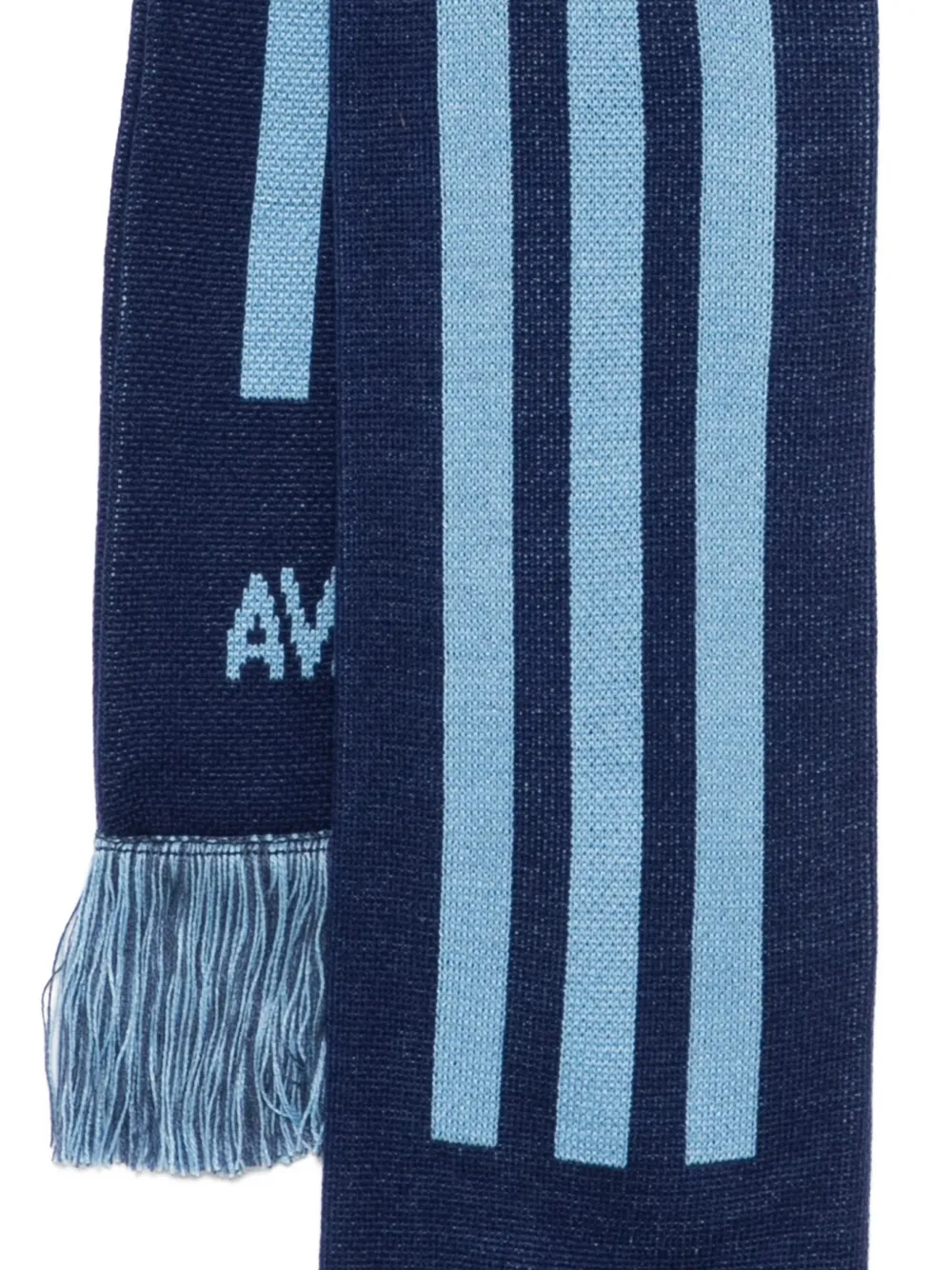 Adidas Originals X Avavav Fringed Knit Fan Scarf In Blue