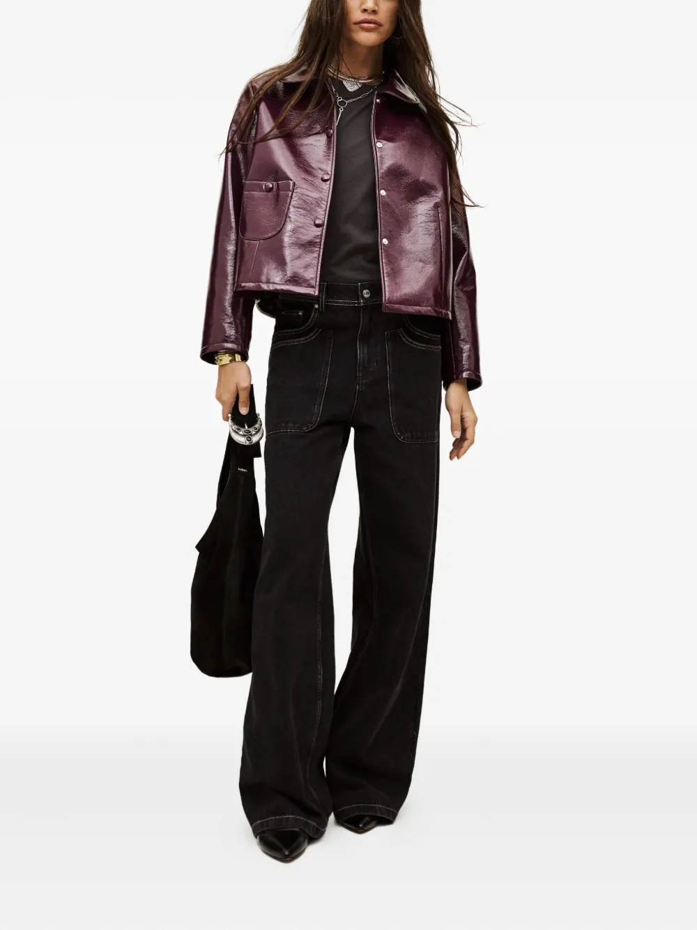 Ba&Sh Meelos buttoned pocket jacket | Chamarras ajustadas | Image 2