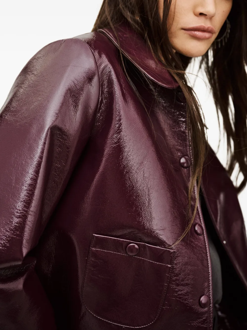 Ba&Sh Melos jack met zak met knopen Paars