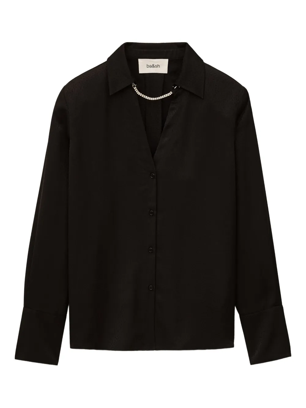 Ba&Sh Itsey buttoned long-sleeve shirt | negro | Image 1
