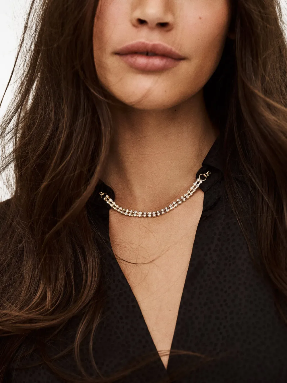 Ba&Sh Itsey blouse met knopen en lange mouwen Zwart