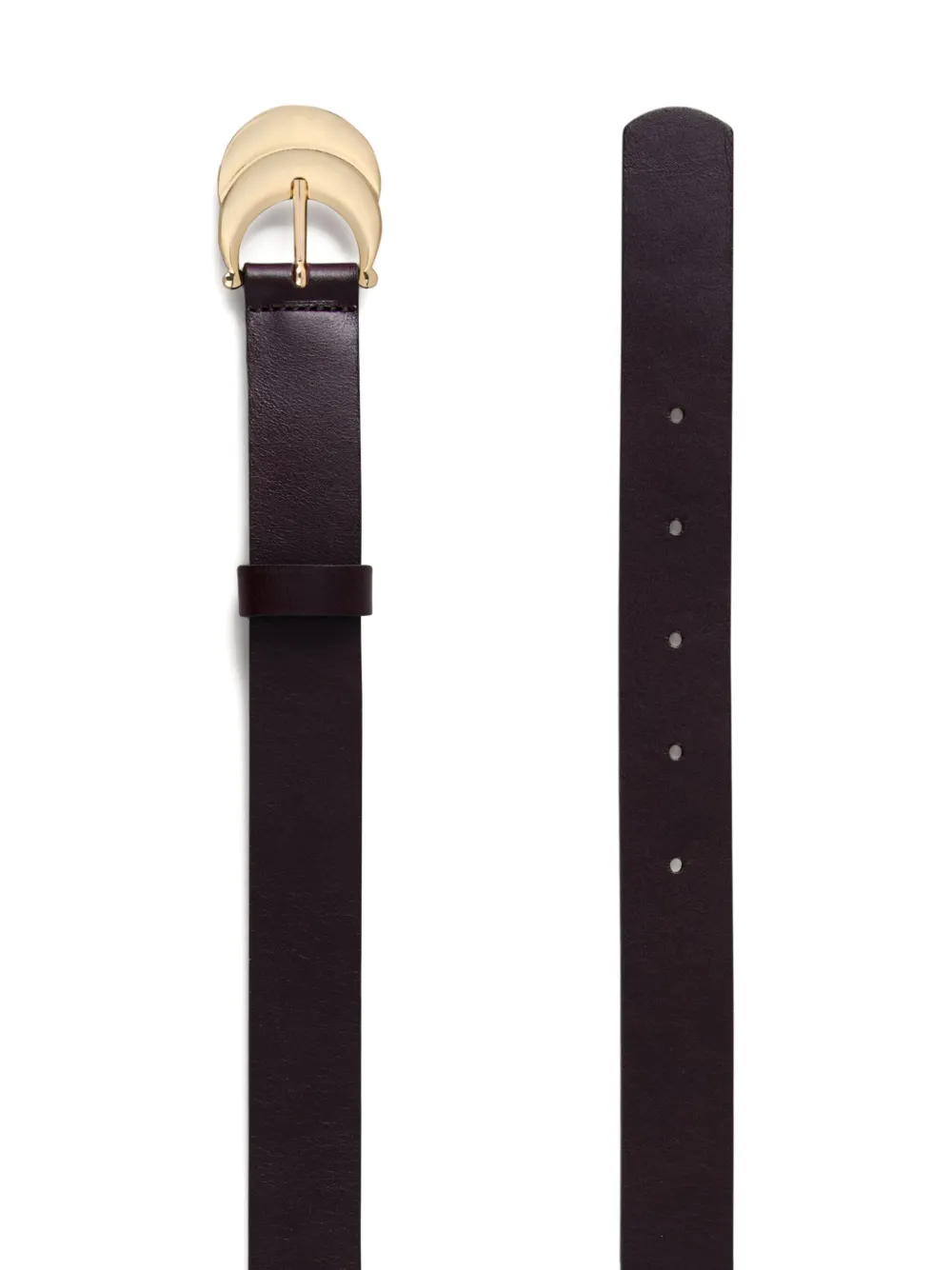 Ba&sh Bolbi Crescent Buckle Belt In Black