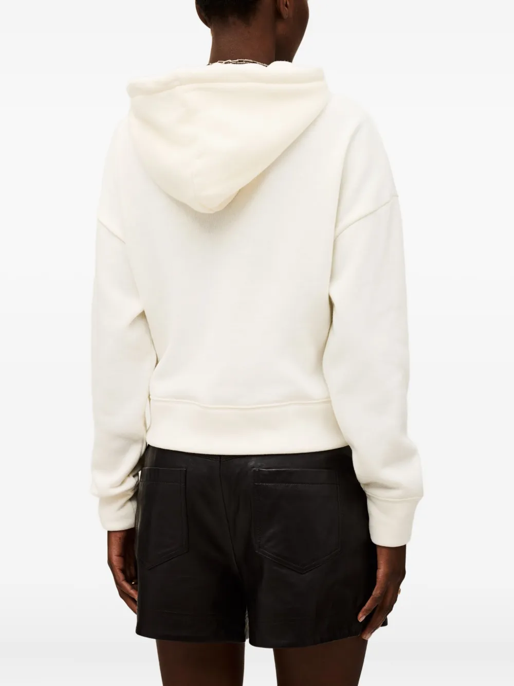 Ba&sh Didi Embellished Hooded Hoodie In Neutral