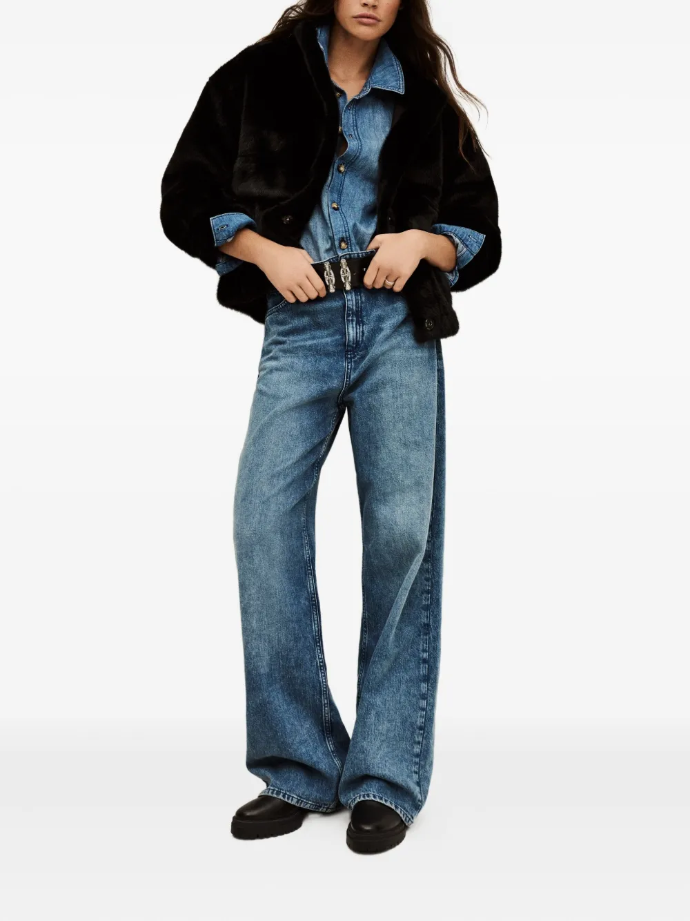 Ba&Sh Paros pockets buttoned coat | Faux Fur & Shearling Jackets | Image 2