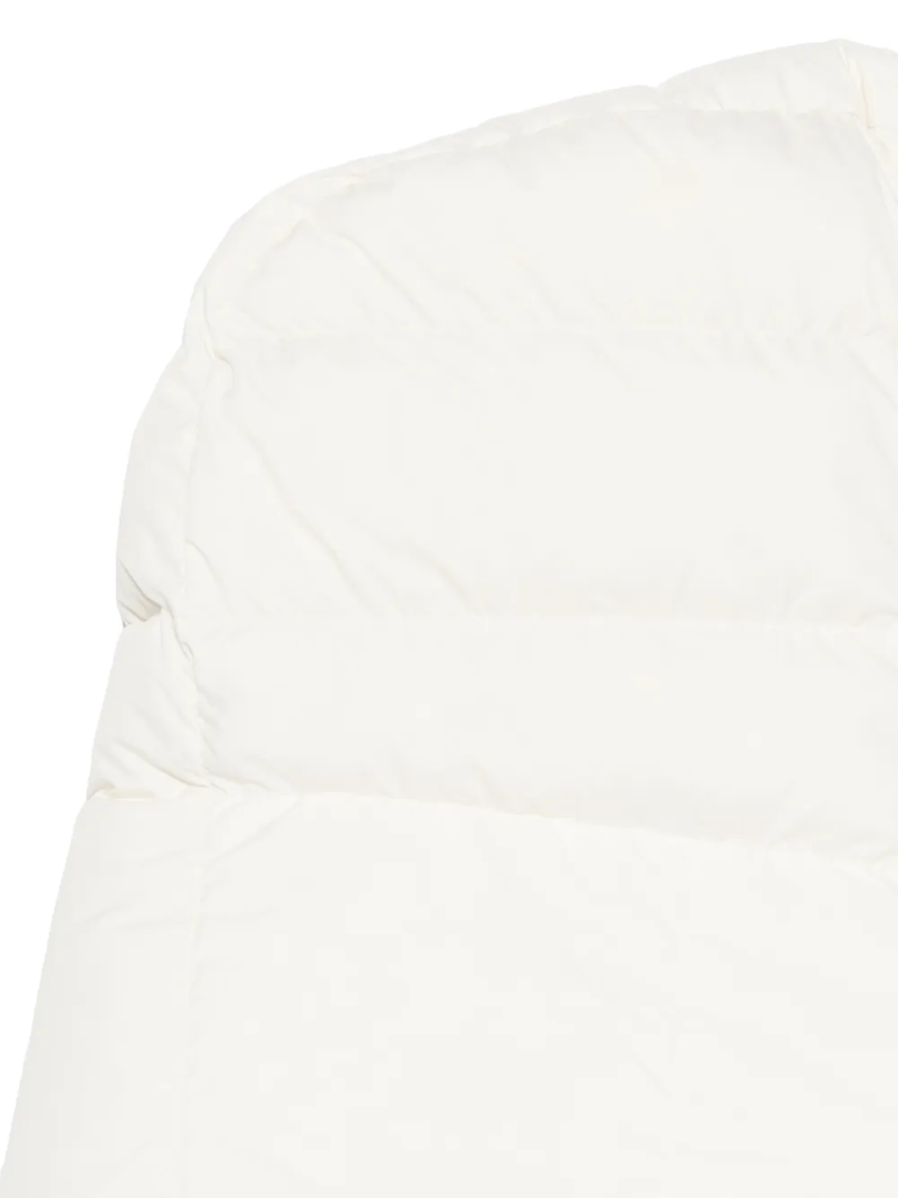  Moncler Hodded Padded Scarf - White 