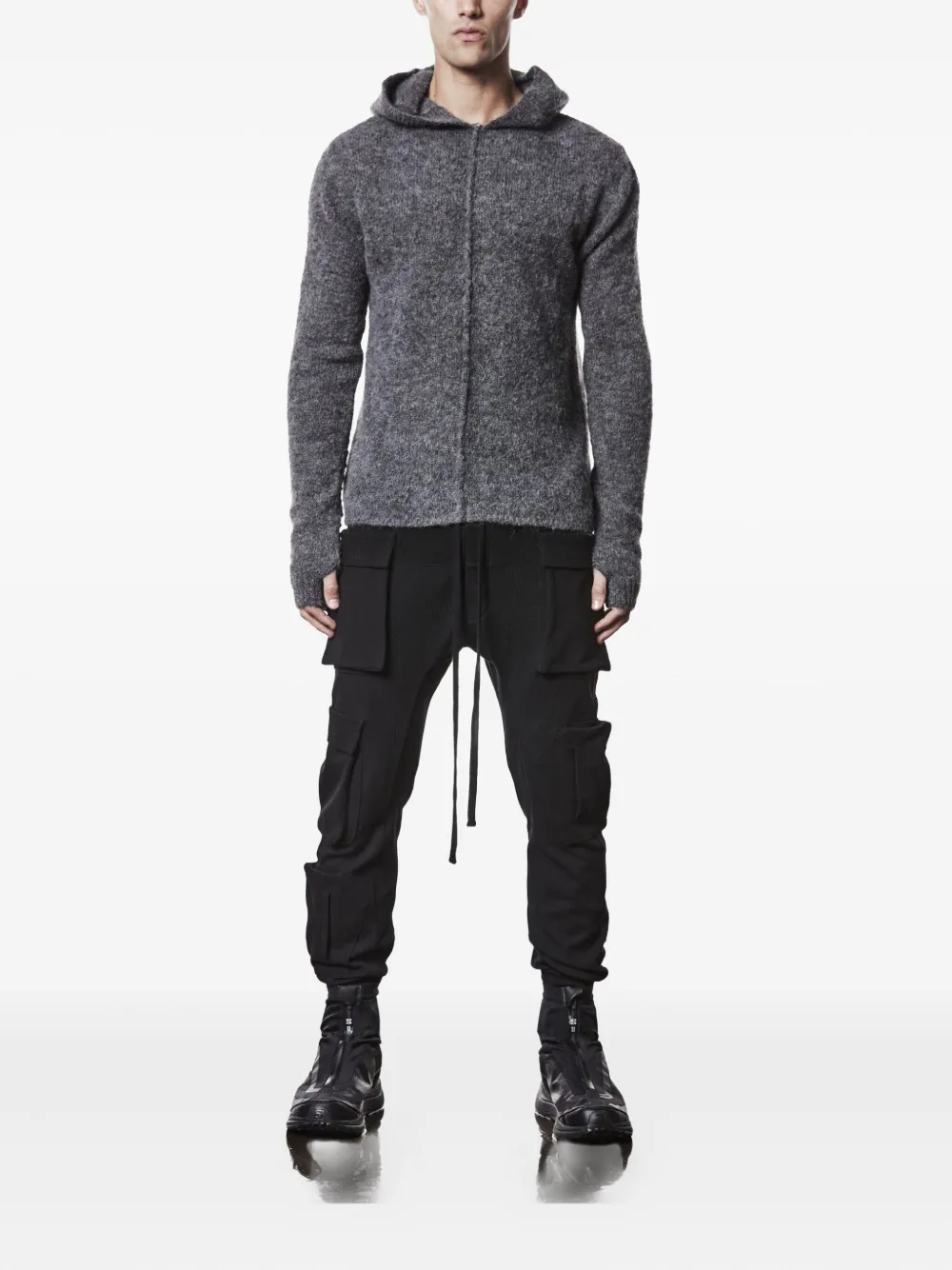Thom Krom Long-sleeve Hoodie In Gray