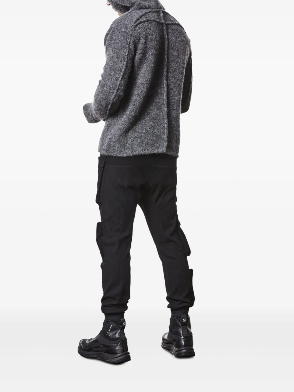 Thom Krom Hoodie met opgestikte zak Grijs