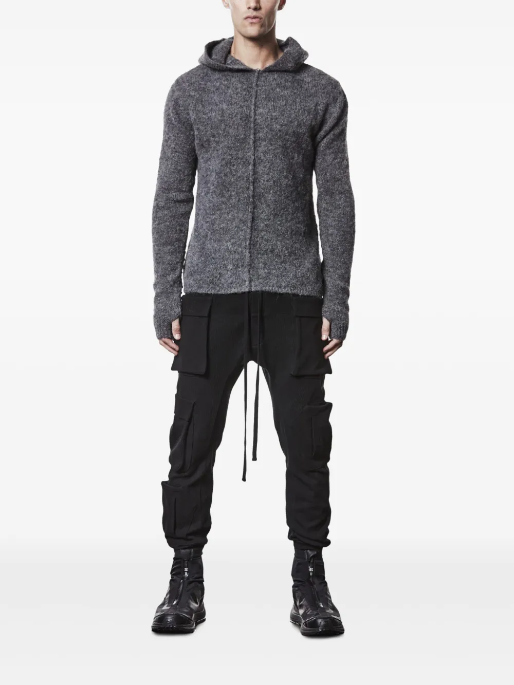Thom Krom hoodie con cordones | Hoodies | Image 2
