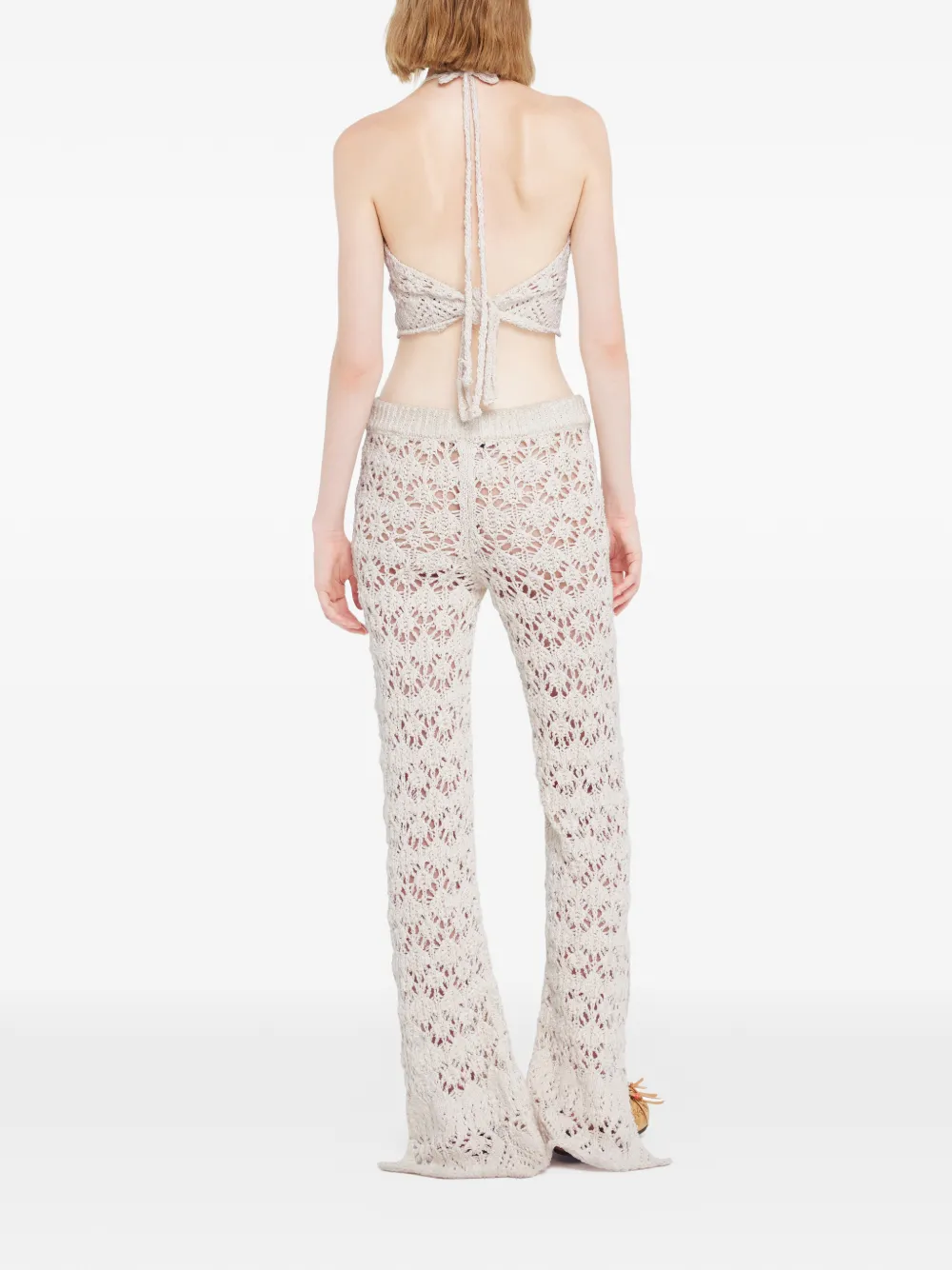 Alanui Lagoon Romance Trousers In White