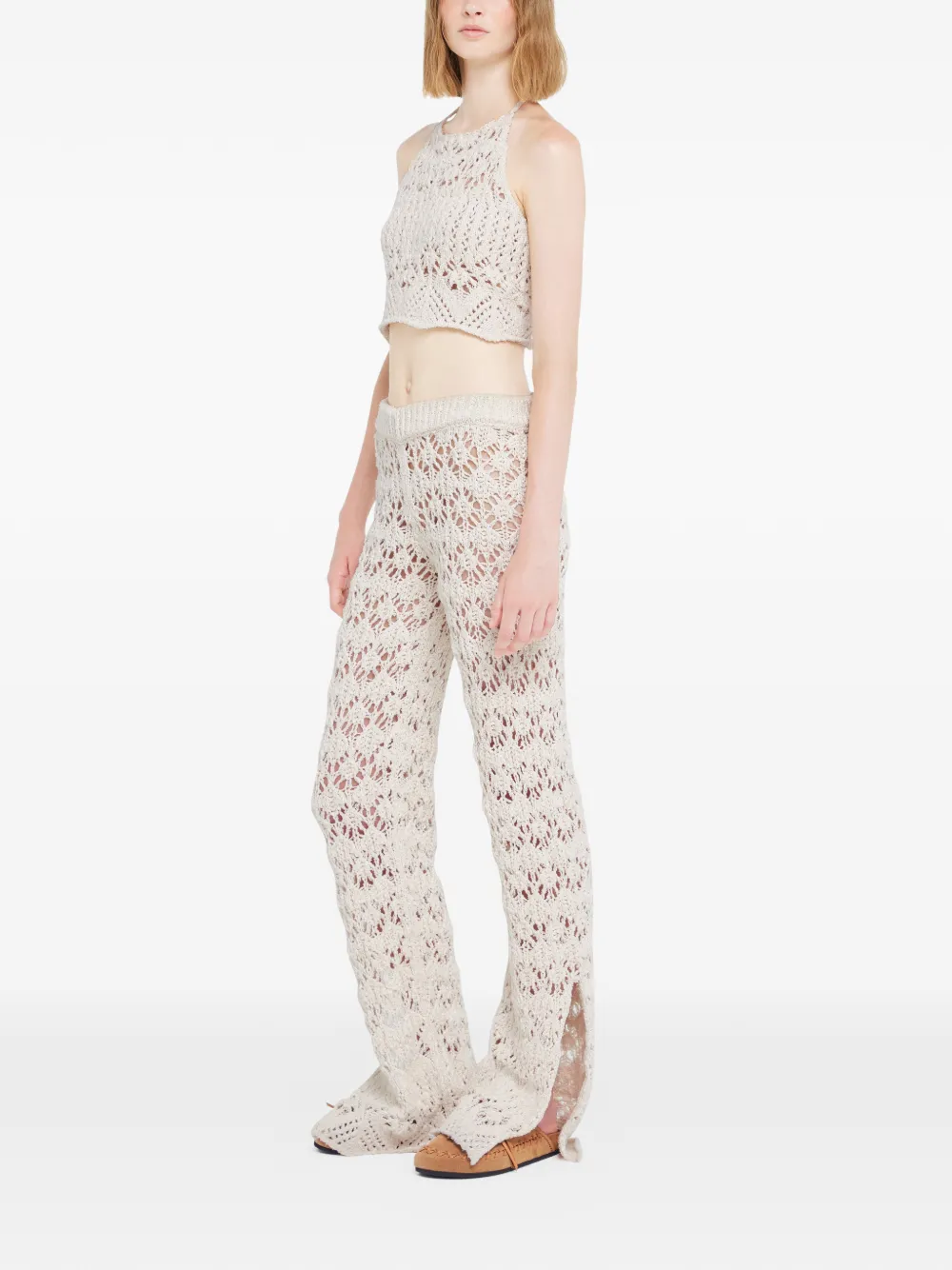 Alanui Lagoon Romance Trousers In White