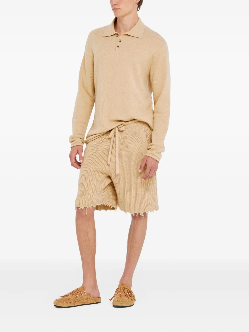 Alanui Finest poloshirt met lange mouwen Beige