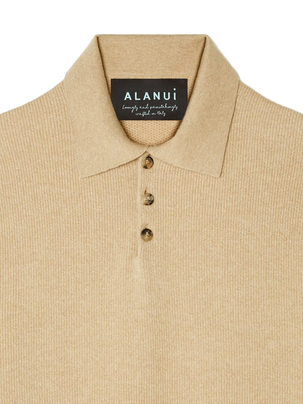 Alanui Finest poloshirt met lange mouwen Beige