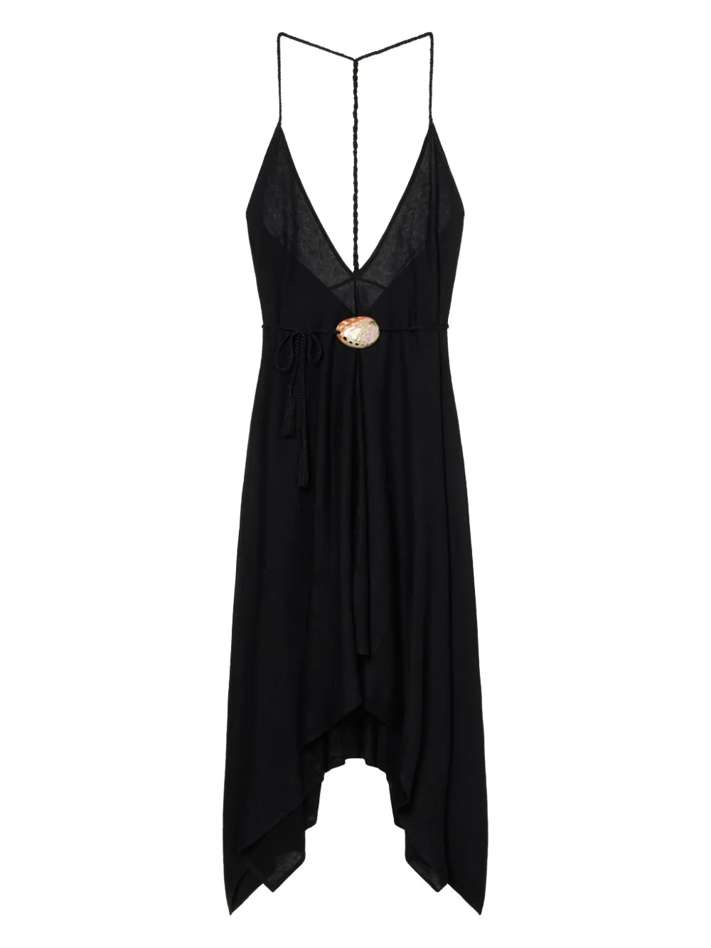 Alanui Abito lungo Mermaid Inside con decorazione - Nero