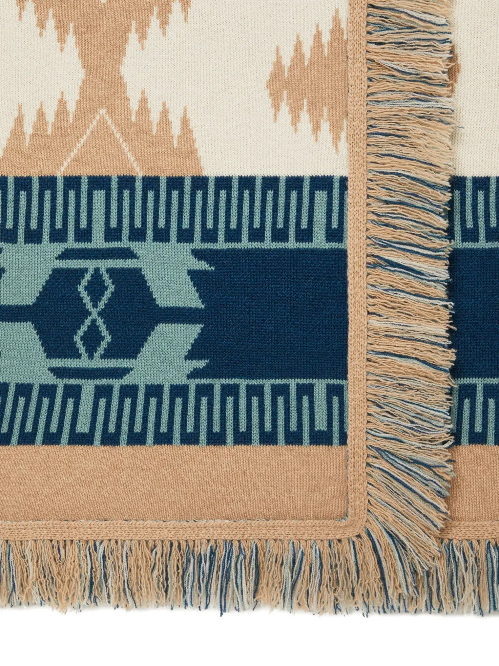 Alanui Icon vestjas met franje en jacquard Beige