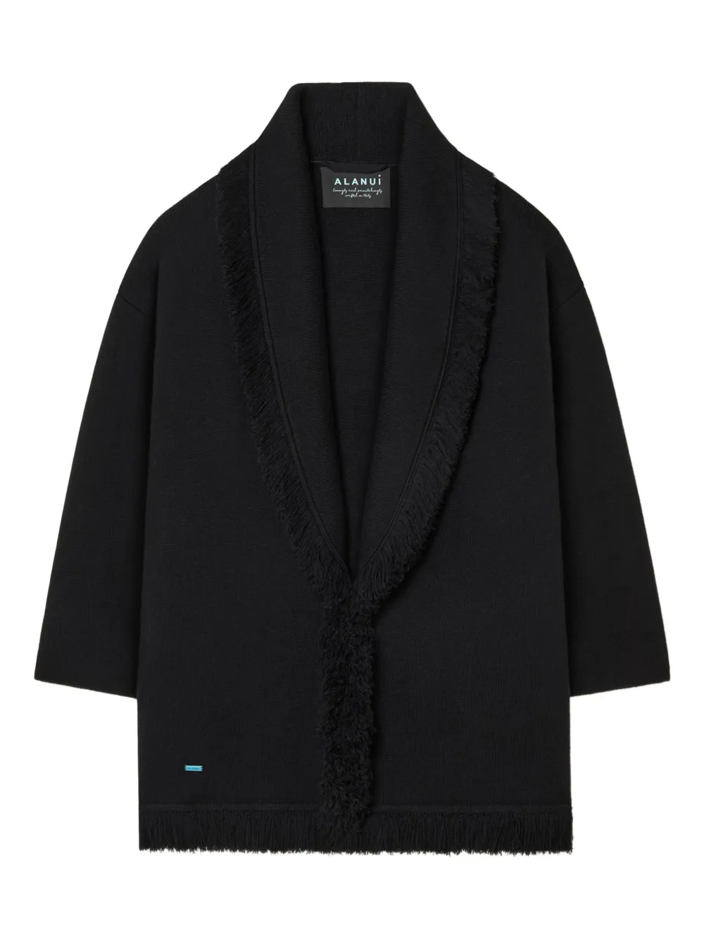Alanui Cappotto con frange - Nero