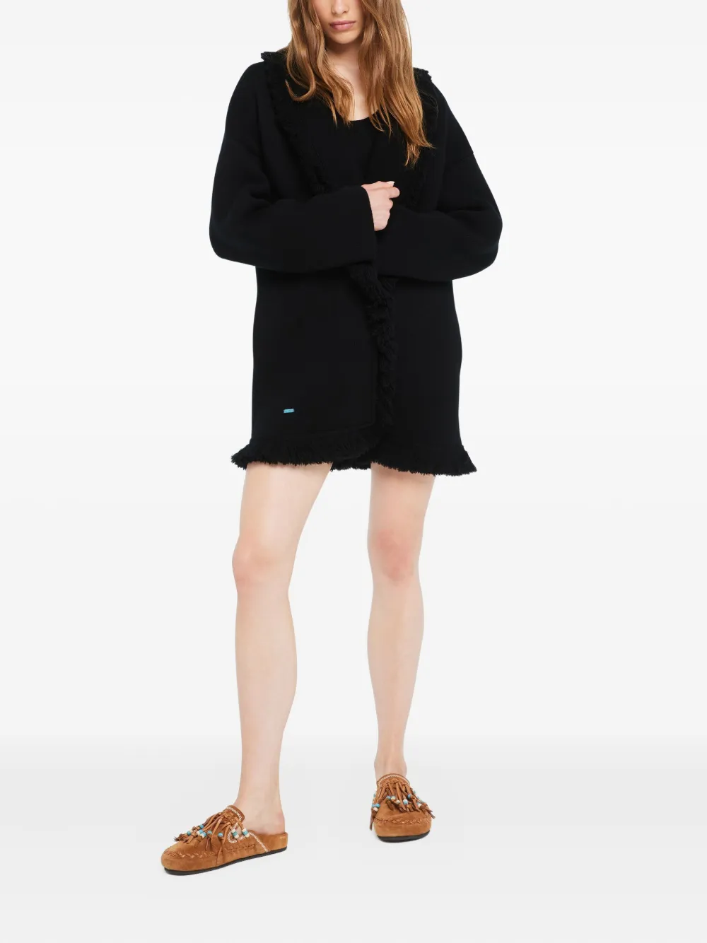 Alanui Jas met franje - Zwart