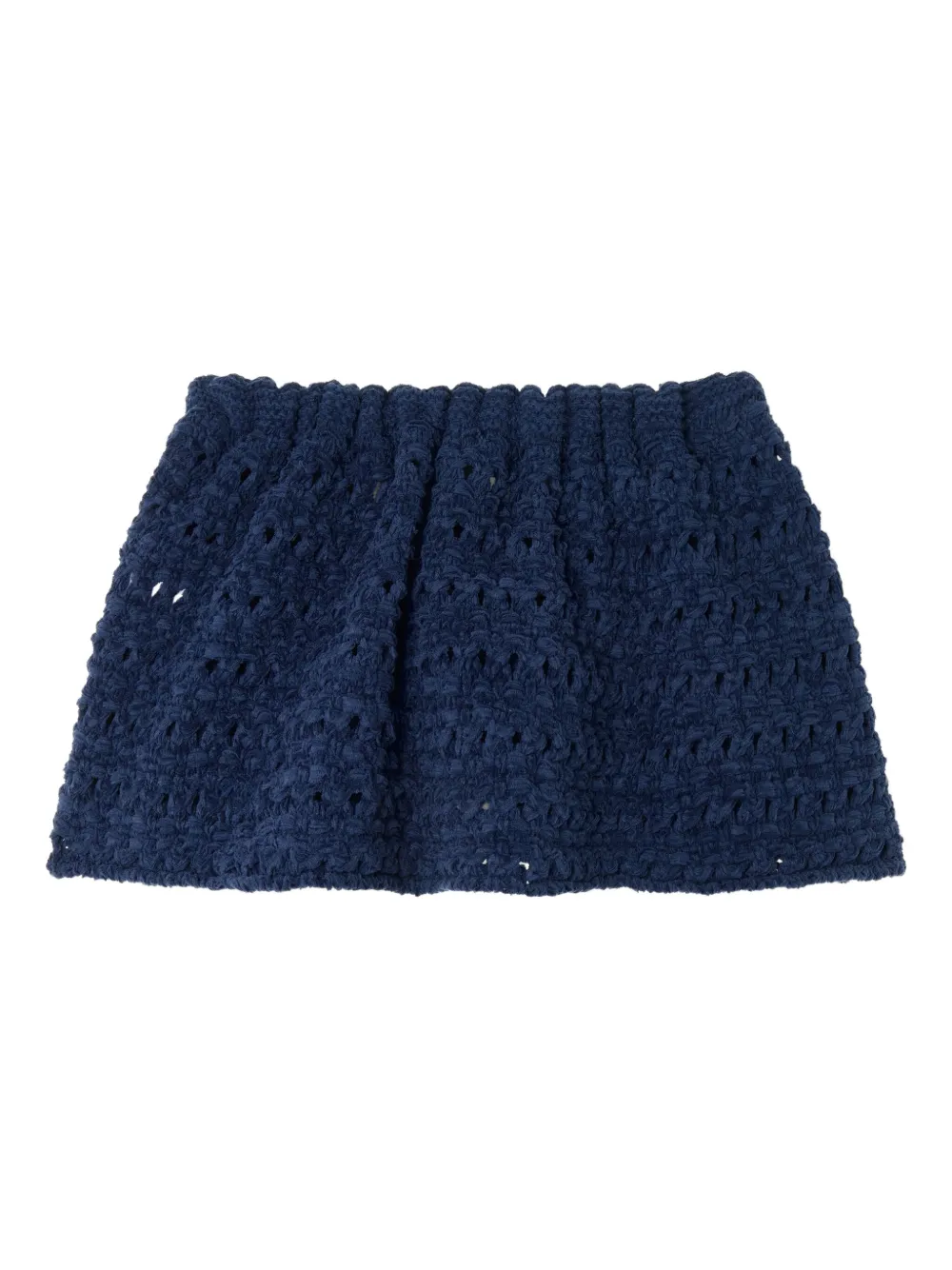 Alanui The Breath Of The Lagoon gehaakte mini-rok met kwastje - Blauw