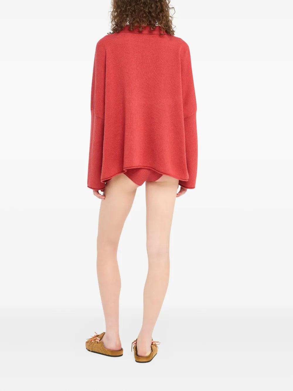 Alanui Pullover Mit Poloshirtkragen In Red