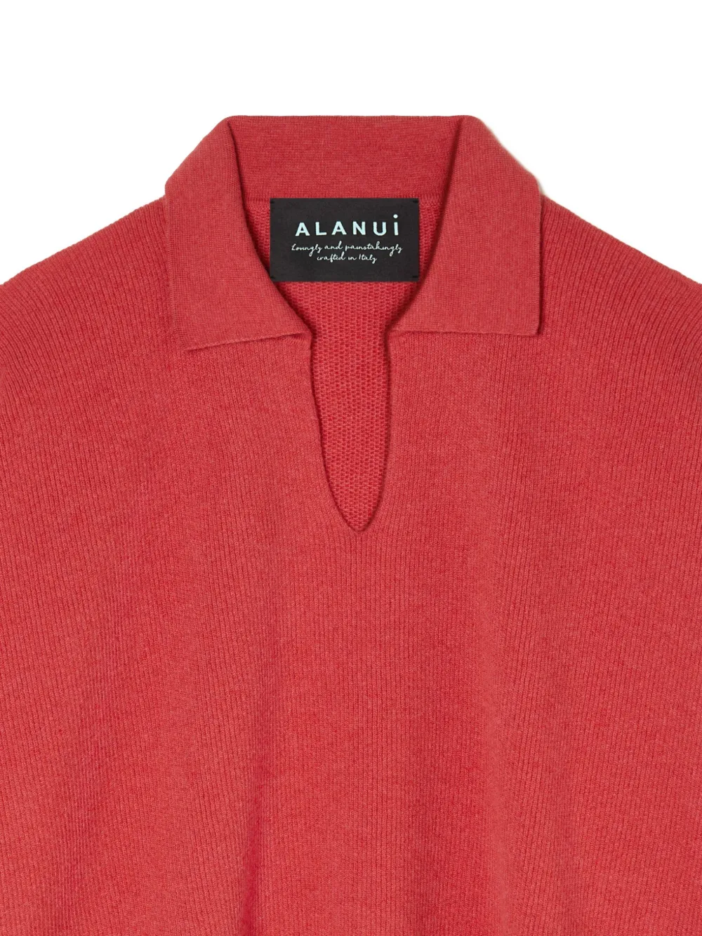 Alanui Pullover Mit Poloshirtkragen In Red