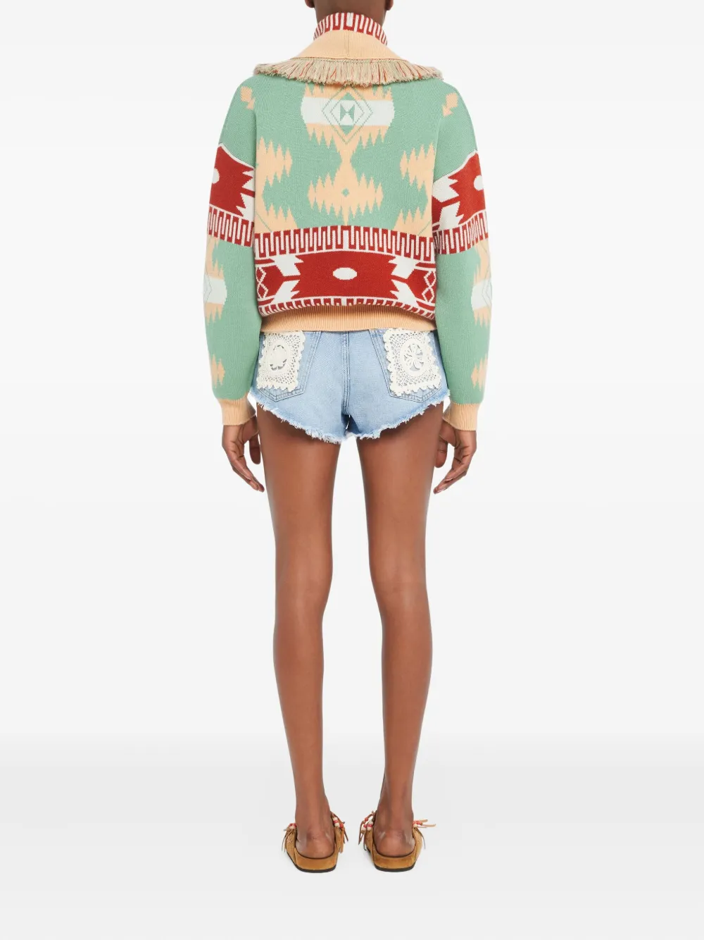 Alanui Vest met franje Beige