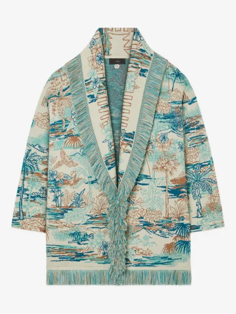 Alanui Lost In The Blue fringed cardigan