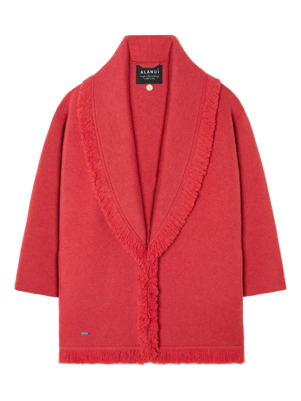 Alanui Cappotto con frange - Rosso
