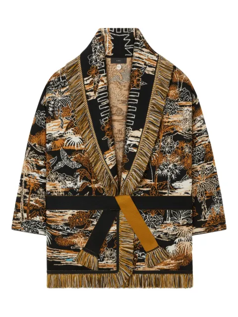 Alanui Lost In The Blue fringed cardigan