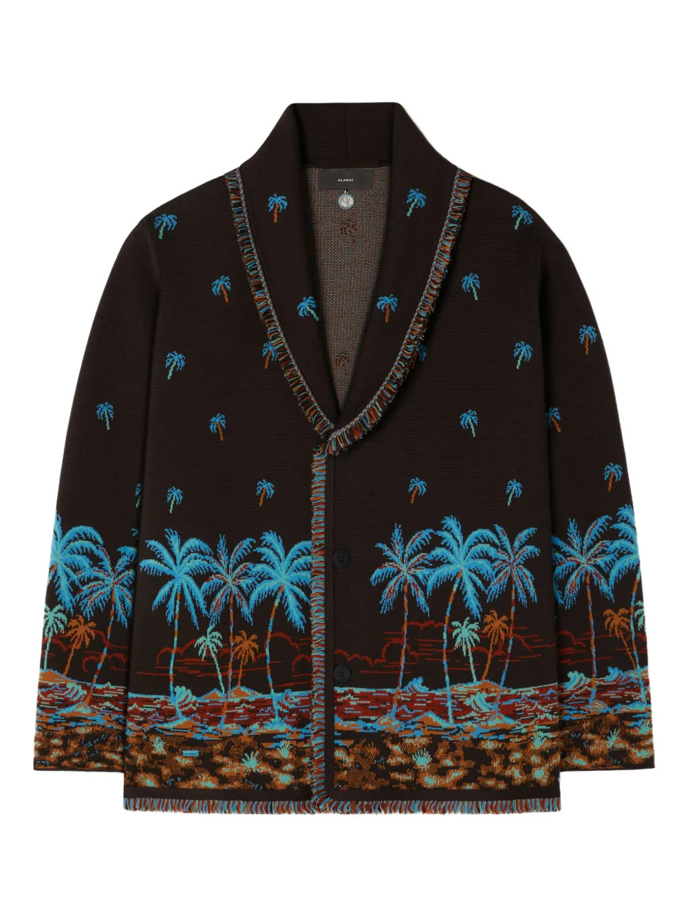 Alanui The Tale of Hawaiian fringed cardigan | Brown | Image 1