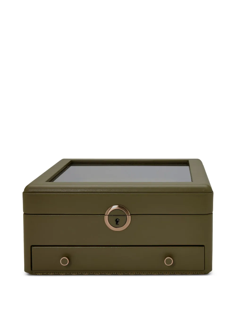 WOLF Earth jewellery box (12.4cm x 26.7cm) - Grün