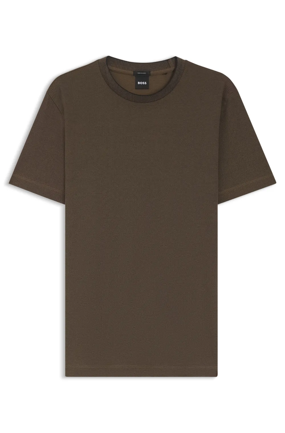 BOSS T-shirt girocollo a maniche corte - Marrone