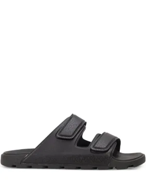 Giorgio Armani Slide Com Tiras Cruzadas | Azul | FARFETCH BR