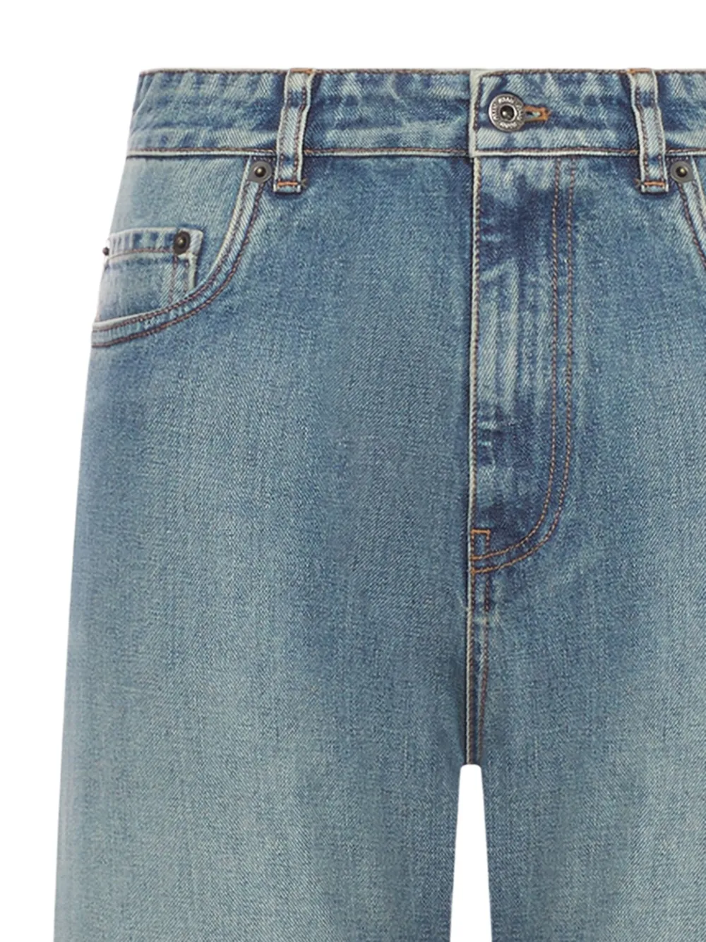 Miu Miu Jeans con ricamo - Blu