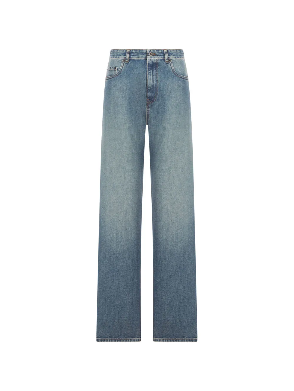 Miu Miu Jeans con ricamo - Blu