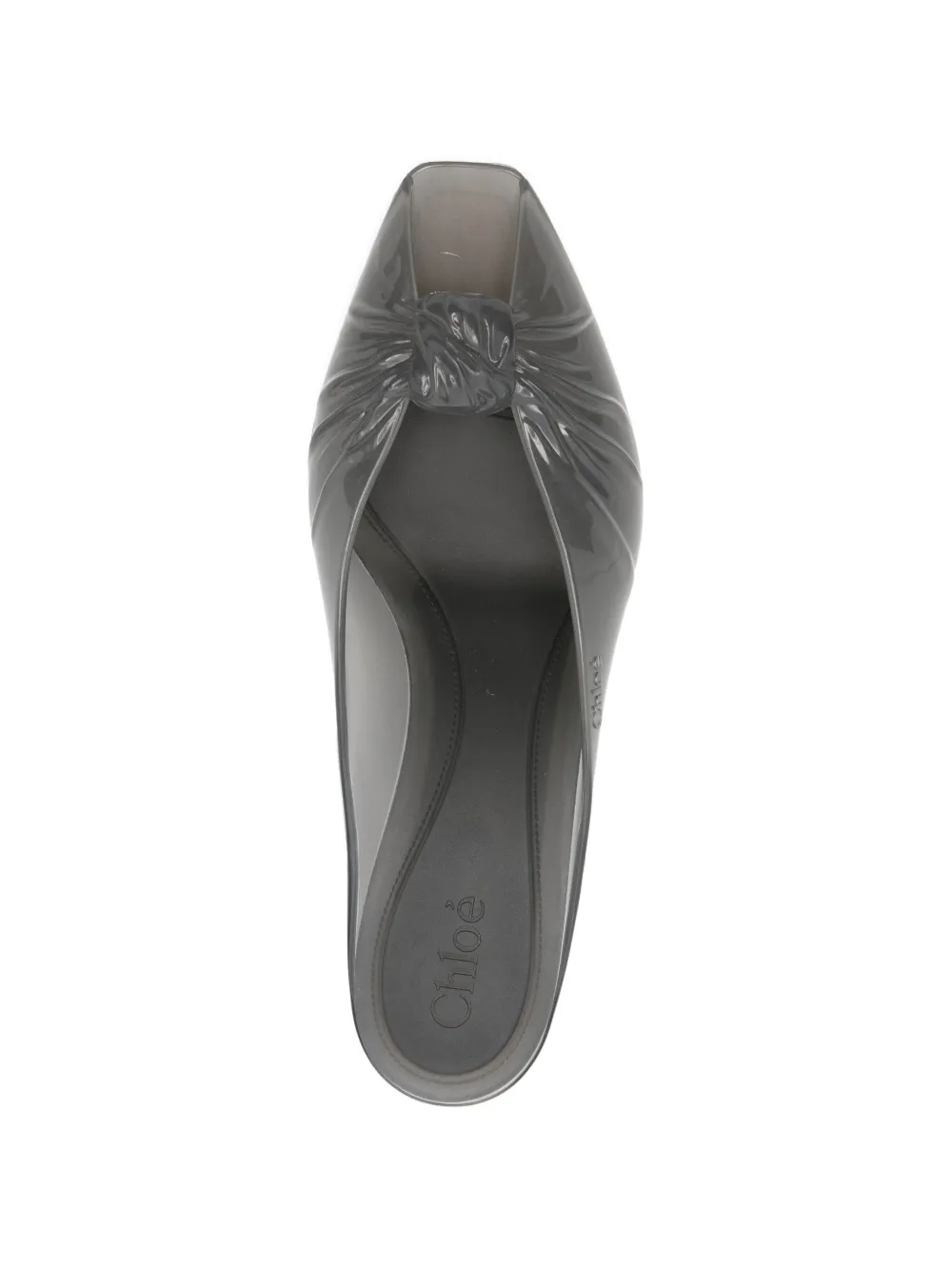 Chloé Sandalen met geknoopt detail en hak Grijs