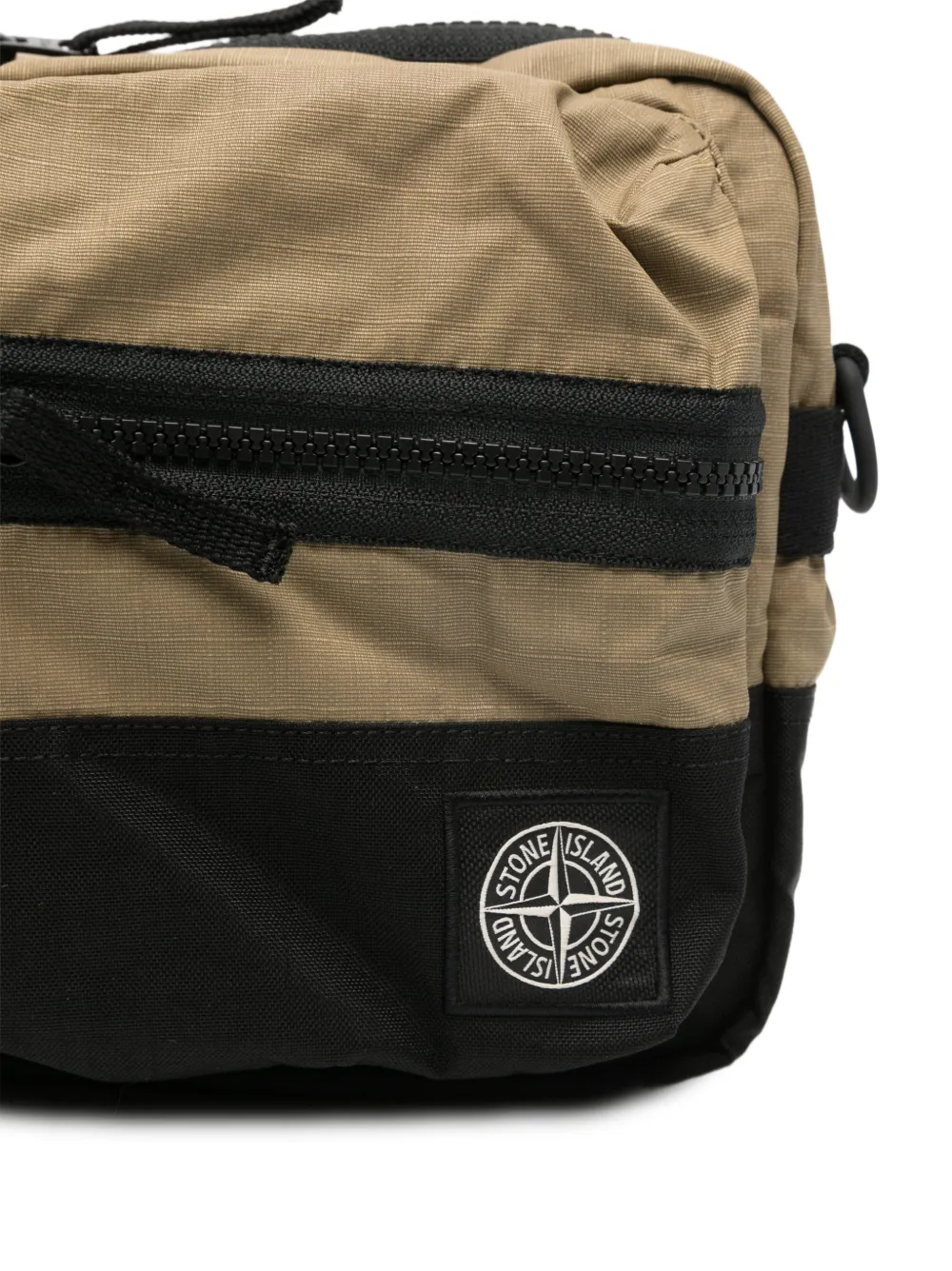 Stone Island Crossbodytas met logopatch Beige