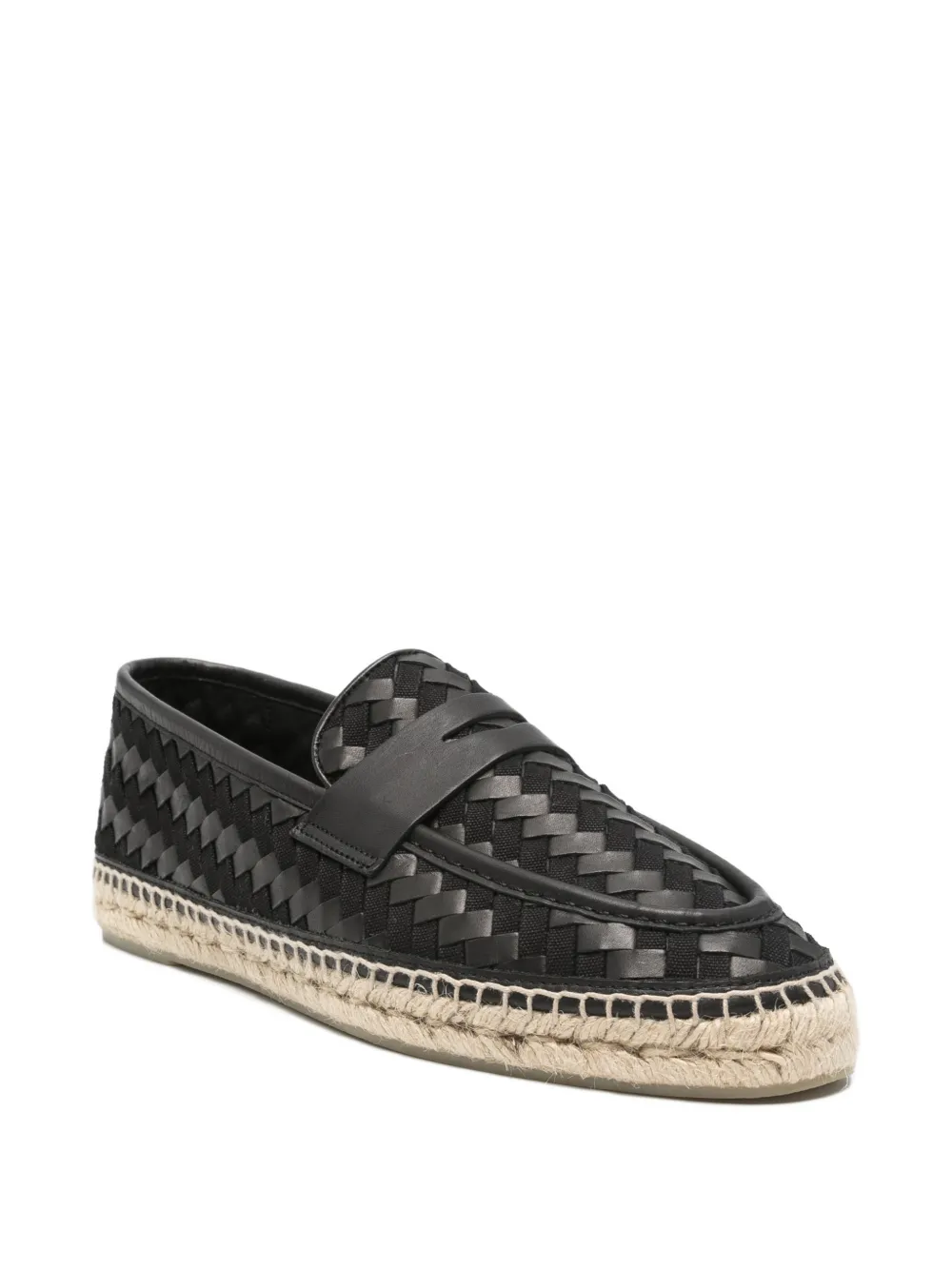 Castañer woven penny espadrilles Zwart