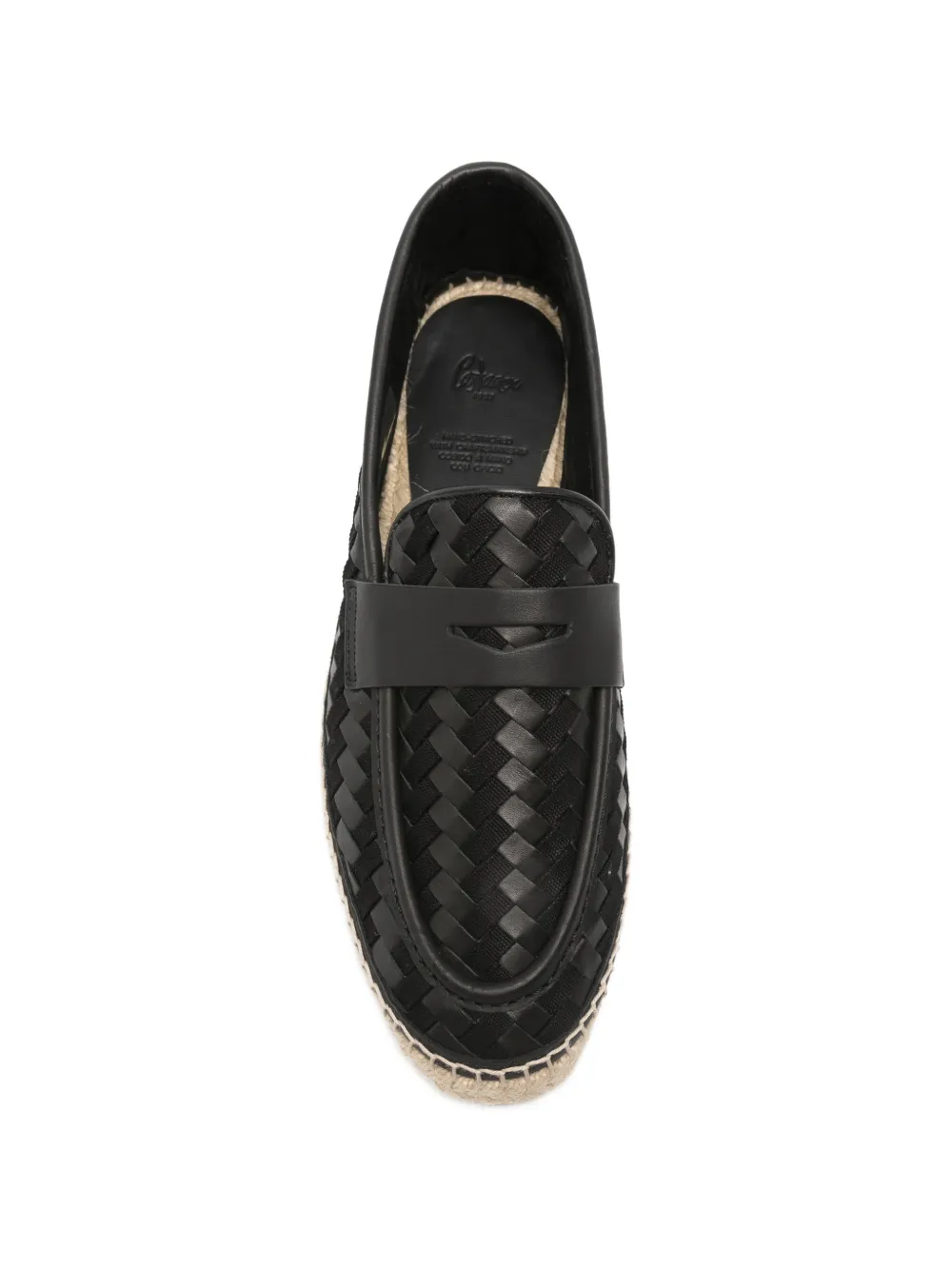 Castañer woven penny espadrilles Zwart