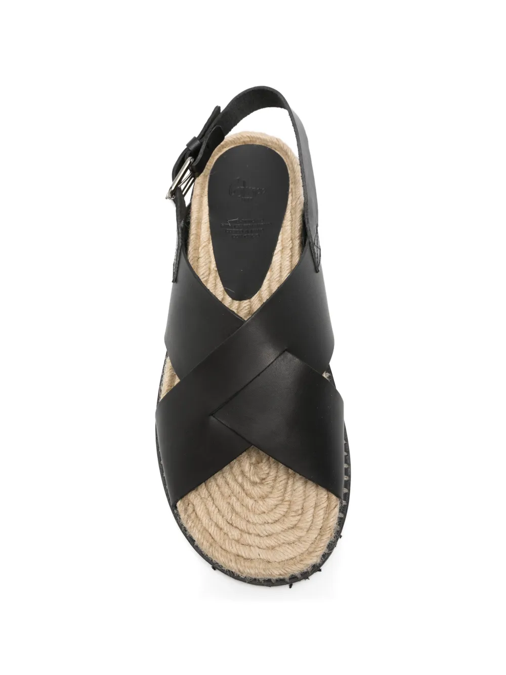 Castañer crossover-strap slingback sandals Zwart