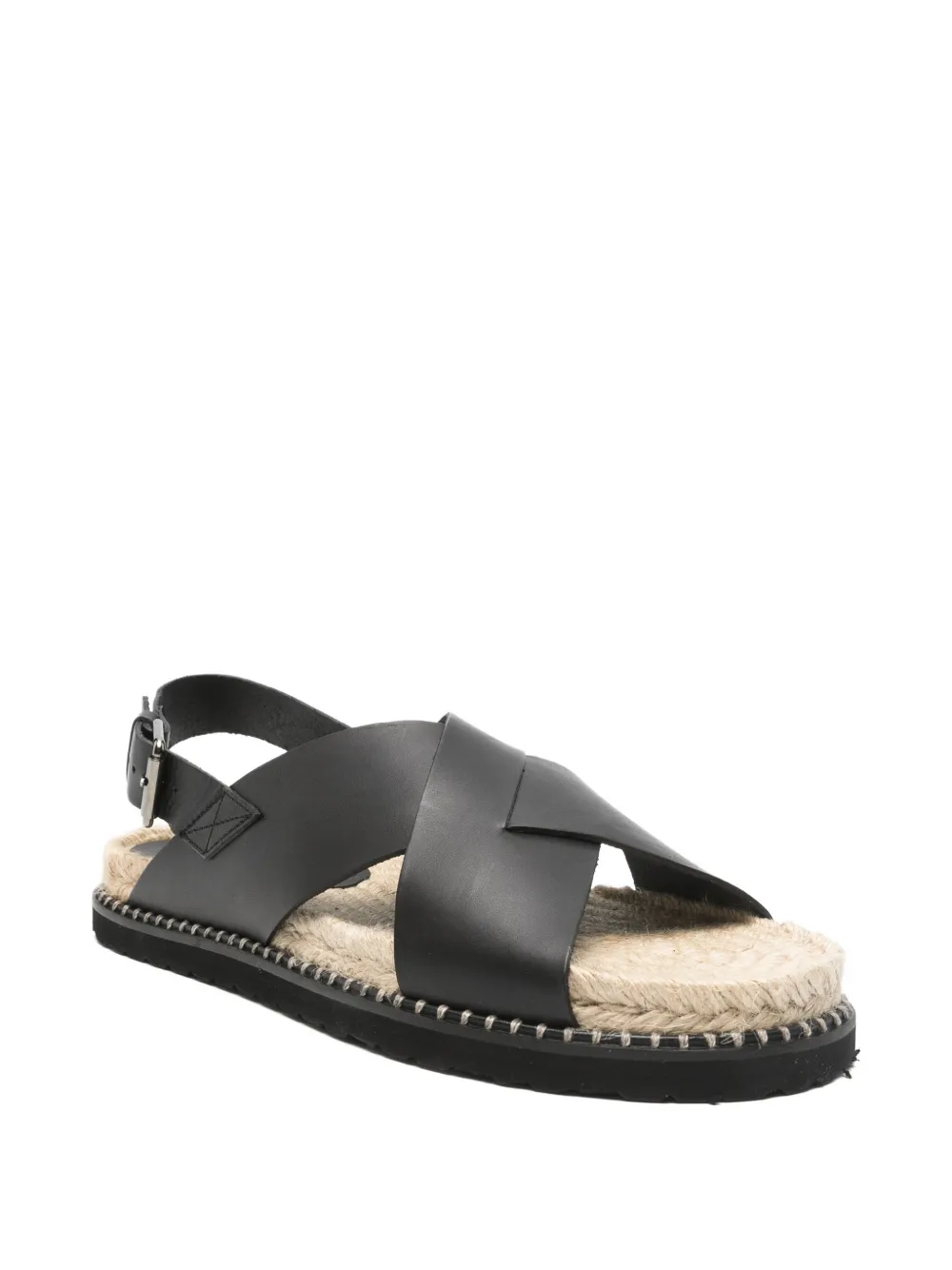 Castañer crossover-strap slingback sandals Zwart
