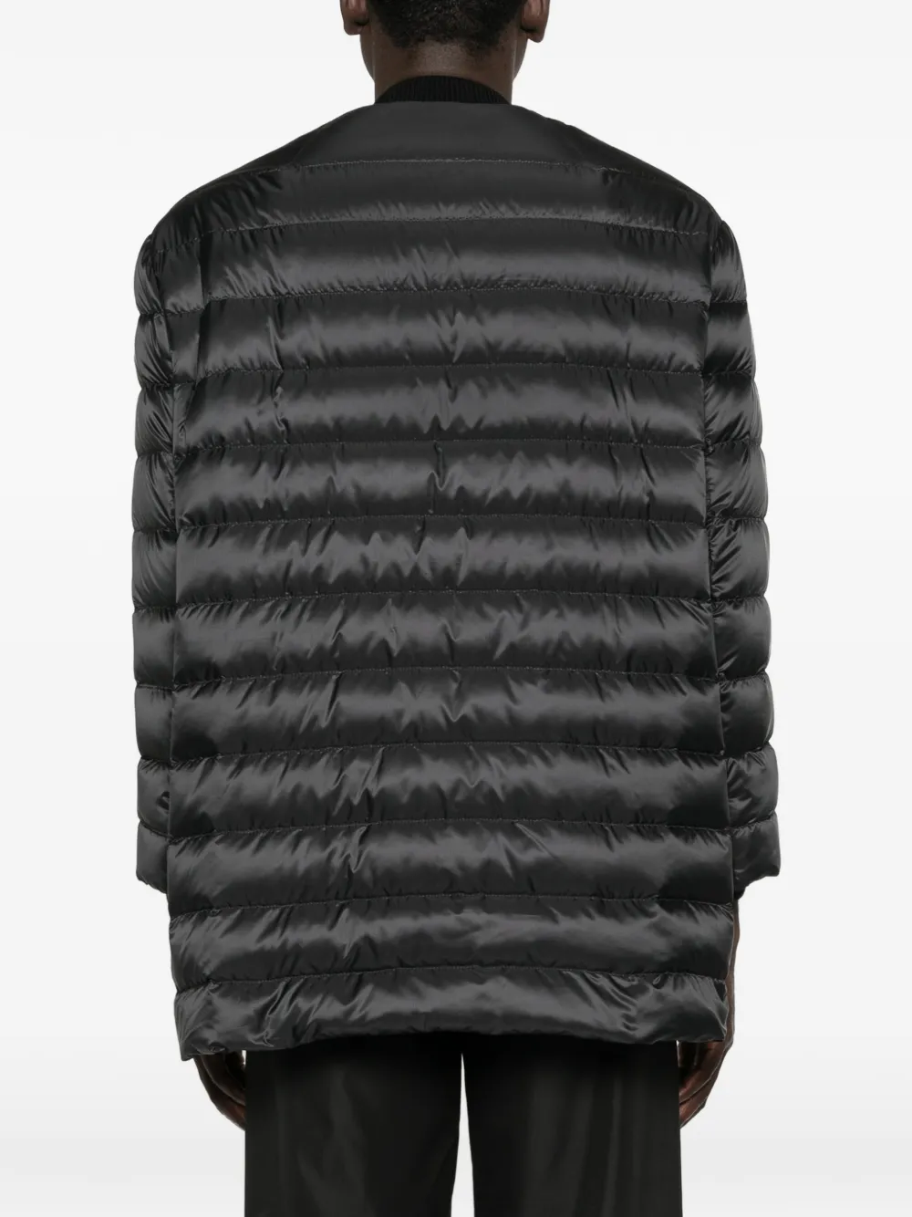 Moncler x Rick Owens gewatteerd jack met logopatch Zwart