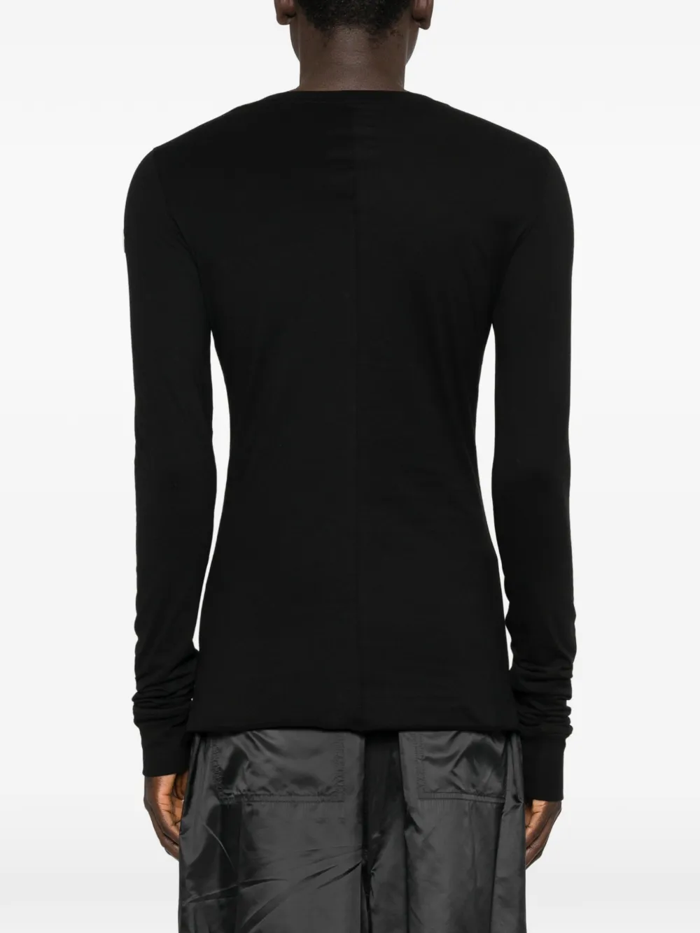 Moncler Girder T-shirt met lange mouwen Zwart