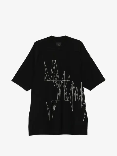 Moncler Moncler + Rick Owens embroidered crewneck T-shirt