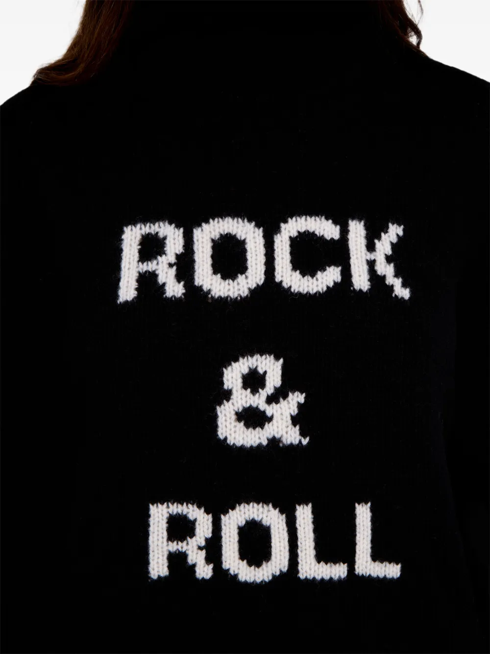 Zadig&Voltaire Rock & Roll trui met hoge hals Zwart
